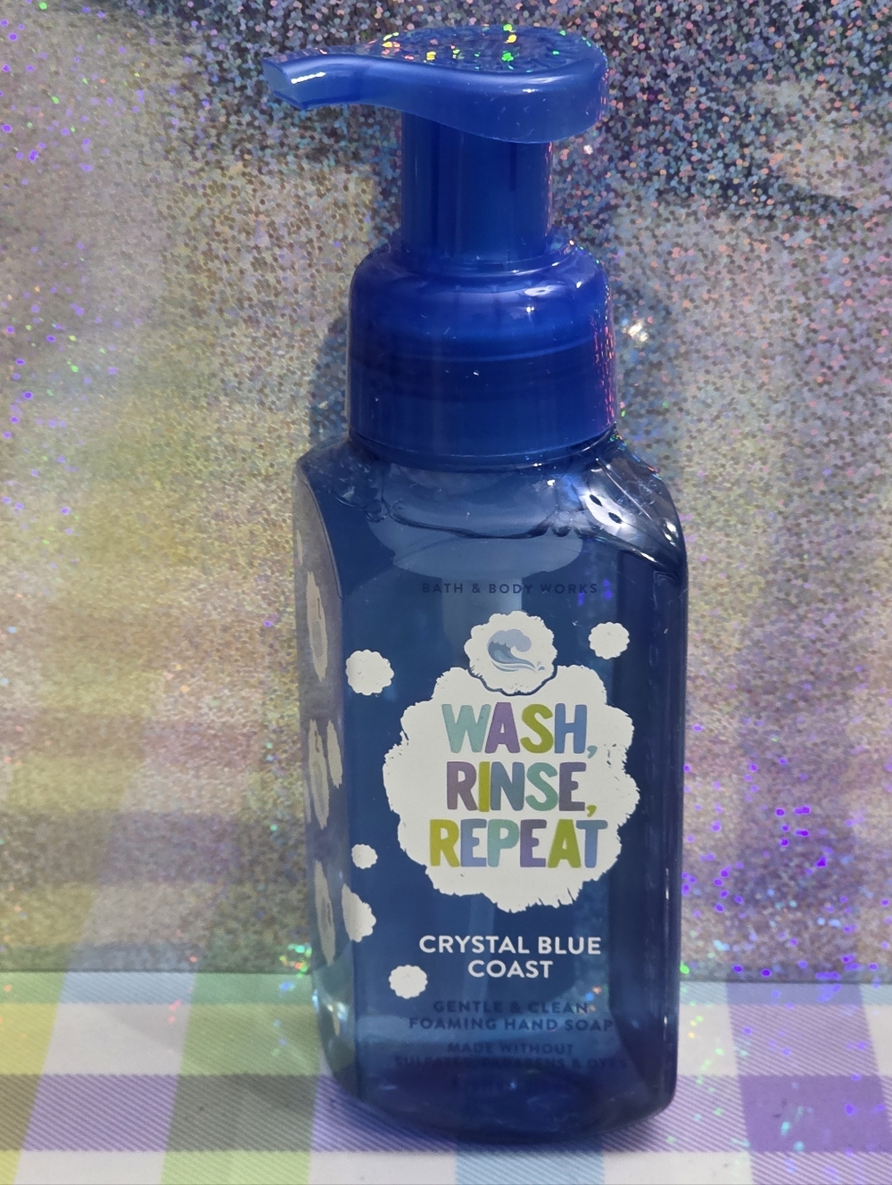 Bath & Body Works Wash Rinse Repeat Crystal Blue Coast Foaming Hand Soap 8oz NEW